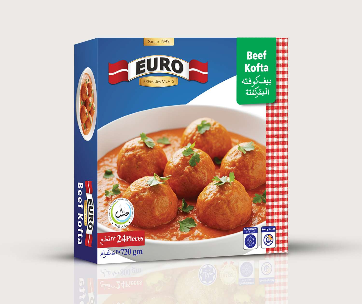 Beef Kofta 24 Pieces (720gm) Large
